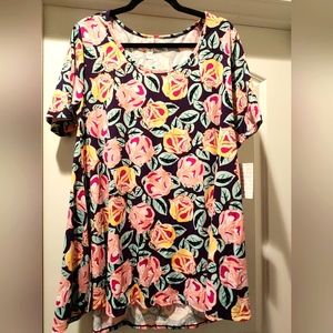 Lularoe Floral Perfect T Large